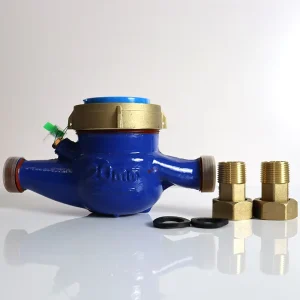 DN20 Anti Tamper Brass Dry Dial Water Meter Magnetic Resistant Type for Utility Water System