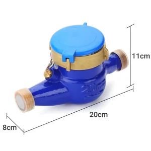 DN20 Cast Iron Household Water Meter ISO4064 Certified Class B Multi jet Dry Dial Type Mechanical Cold Meters ISO4064 OEM