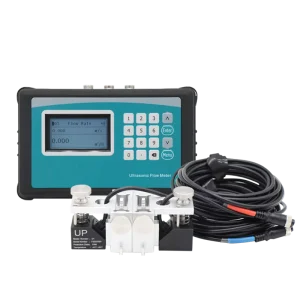 DN25-1200mm Portable Clamp-On High Accuracy +/-1% Ultrasonic Liquid Flow Meter for Water & Oil Plastic Housing OEM Customizable