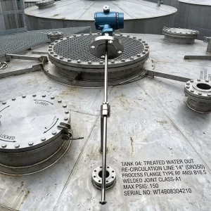 DN25 DN50 Sealed Diesel Oil Water Tank Level Measuring Instrument Flange Magnetic Magnetostriction Float Level Transmitter