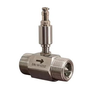 DN25 Liquid Turbine Flow Meter with Display in the Field 0.5% Accuracy 3/8″NPT Connection SS304 Material