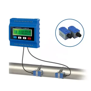 DN50 Digital Ultrasonic Flowmeter IP68 IP67 Water Seawater Wall Mounted Ultrasonic Flow Meter