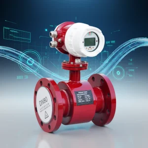 DN50 Hot Water Magnetic Flowmeter RS485 Smart Flow Meter