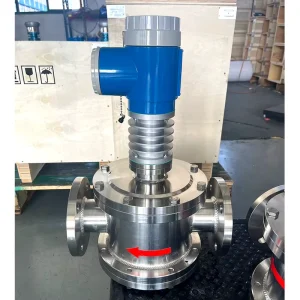 DN65 High Temperature Elliptical Gear Flowmeter Stainless Steel LCD Display High Precision Measurement Water Oil Flows Flange