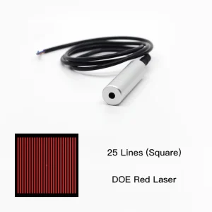 DOE Laser Module Diffractive Optical Element Multiple Line Cross Dot Matrix Random Pattern 450nm-860nm 150mW-200mW Plug and Play