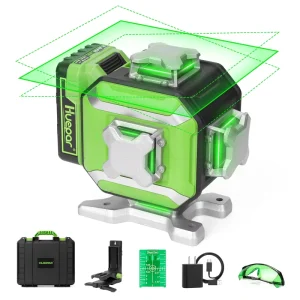 DP04CG 16 Lines Self Leveling Machine Laser Level 4D Adjust Brightness LED Indicators Kit