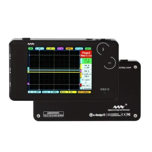 DS212 2-Channel Handheld Digital Oscilloscope USB Interface Small Size for Electronic Engineering Repair