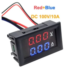 DSN VC288 DC 100V 10A Voltmeter Ammeter Blue + Red LED Amp Dual Digital Volt Meter Gauge Voltage Current Home Use Tool