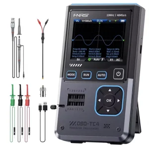 DSO-TC4 3-in-1 Handheld Digital Oscilloscope Transistor Tester Signal Source Portable Electronic Tester Tools