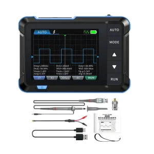 DSO153 Advanced Version Portable 2-in-1 Digital Oscilloscope Signal Generator 1MHz Bandwidth with P6100 Probe Adapter