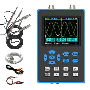 DSO2512G 120M Bandwidth 500MSa/s 2 in 1 Dual Channel Oscilloscope 10mV Minimum Vertical Sensitivity FFT Spectrum Analysis