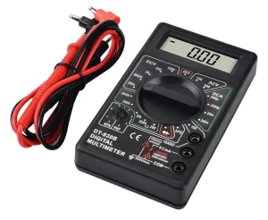 DT 830B Digital Handheld Multimeter 1999 Counts AC DC Tester in Black for Welding and Soldering Supplies