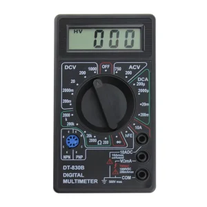 DT 830B Mini Pocket Digital Multimeter 1999 Counts 0 1000V AC DC Volt Amp 200mA Ohm Diode HFE Tester Ammeter Guangdong