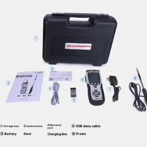 DT-8880 Hot-wire Anemometer Measures Duct Air Velocity and Volume Air Temperature