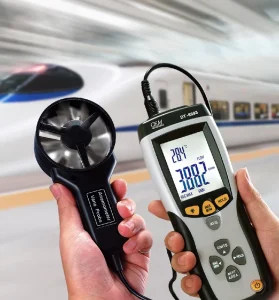 DT 8893 Thermo Anemometer Wind Speed Digital Anemometer Portable Multifunctional LCD Meter