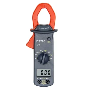 DT200 Intelligent Digital Clamp Meter 28mm Opening 200A Max Current 600V Voltage 0.2 Accuracy Digital Only 155g Portable