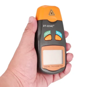 DT2234C+ Handheld LCD Digital Mini Non contact Laser Photo Tachometer RPM Speed Measurement Meter Speedometer 2.5~99999RPM