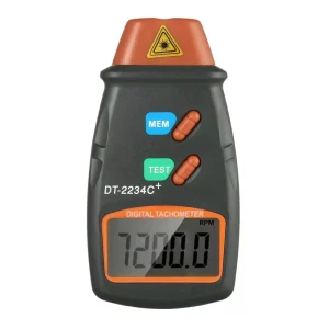 DT2234C+ Handheld LCD Digital Mini Non-contact Laser Photo Tachometer RPM Speed Measurement Meter Speedometer