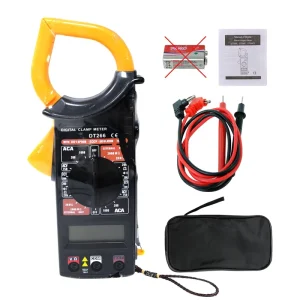 DT266 Digital LCD Measuring Count Meter AC/DC Current Voltage Tester Clamp Multimeter Digital Clamp Meter