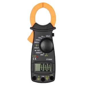 DT3266E Digital Only Clamp Meter 600V 0.2 Accuracy 30mm Opening 2-200A Resistance 200K-2M with Power Live Wire Test