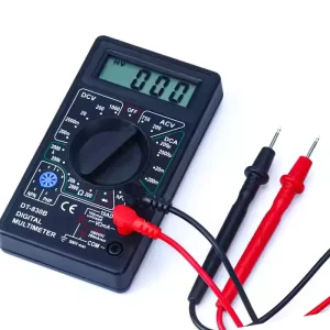 DT830B 3.5 Digit Digital Multimeter 1999 Counts Mini Portable AC DC Voltage Resistance Diode Continuity 300V Safety Rating