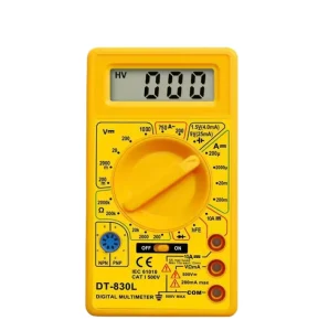 DT830B.3 Intrinsically Safe Standard Automotive Portable Digital Multimeter Tester with 1000V AC/DC Voltage Measurement