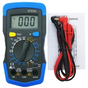 DT830L LCD Digital Multimeter High Precision AC DC Voltage and Capacitance Meter Intelligent Digital Multimeter