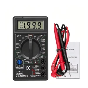 DT832 Digital Multimeter Voltmeter Ammeter for Laboratory and Educational Use