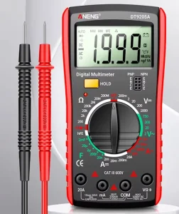 DT9205A Digital Multimeter True RMS Professional AC DC Current Tester HFE Ohm Capacitor Voltage Meter Detector Tools