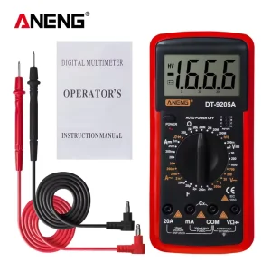 DT9205A Multimeter 1999 Counts Digital True RMS Professional AC DC Current Tester HFE Ohm Capacitor Voltage Meter Detector