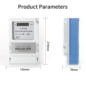 DTS Three-phase Four-wire 380V High-Power Electric Energy Meter with LCD Display Class 1.0 Accuracy 40A Max Current