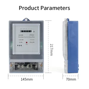 DTS Three-phase Four-wire Electronic Energy Meter 380V Class 1.0 Accuracy 40A Max Current Wall-mounted High-Power