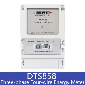 DTS858 Three Phase Four Wire Energy Meter 220V 380V 10 40A 15 60A 30 100A kWh Meter