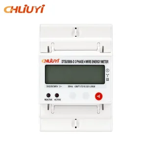 DTSU5886 D Three Phase 4 Wire DIN Rail Energy Meter LCD Digital kWh Power Meter 3×230 400V 5(100)A Resettable Class 1.0