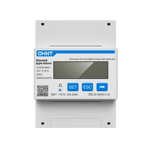 DTSU666 Three Phase Four Wire Rail Type Meter Remote Transformer RS485 Multi Function 380V Three Wire Hydropower Project