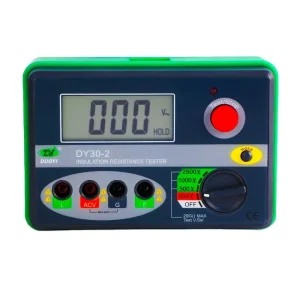 DY30 2 500V 1000V 2500V Volt Megaohm Meter Multimeter Megohmmeter Voltmeter Digital Insulation Resistance Tester DUOYI DY30 2