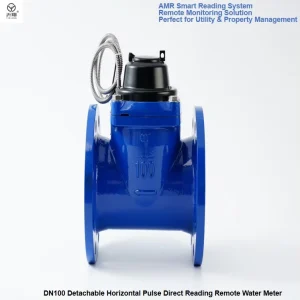 Detachable Horizontal Mechanical Flow Meters 4″ Photoelectric Direct Water Meter for Municipal Water Supply Network