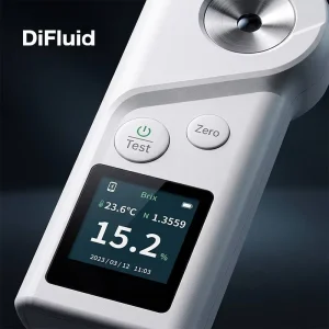 DiFluid Smart Brix Refractometer Digital Sugar Meter Rechargeable Concentration Tester for Cafe Chain Distributor