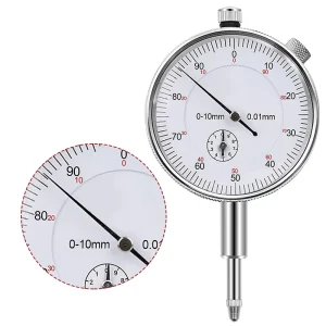 Dial Indicator Gauge 0-10mm Meter Precise 0.01mm Resolution Concentricity Test Measuring Gauging Tools