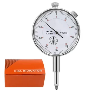 Dial Indicator Gauge 0-10mm Meter Precise 0.01mm Resolution Concentricity Test Mesure Instrument Tool Dial Gauge Indicator