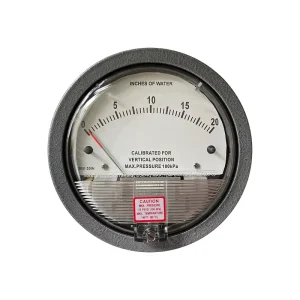 Differential Pressure Gauge for HVAC Cleanroom and Chemical Plants CE RHOS Certified