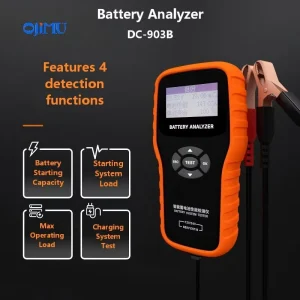 Digital 12V 24V Automotive Battery Test Instrument for Starting Power Capacity Internal Resistance Battery Analyzer Tester