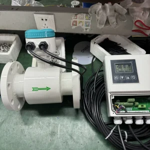 Digital 4 20mA Stainless Steel OEM Water Wastewater Electromagnetic Flow Meter IP68 IP65 Remote Type