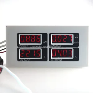 Digital AC 80-260V 100A Watt Power Meter Ammeter Voltmeter Energy Meter 110V 220V with Current Transformer