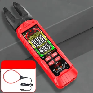 Digital AC Current Clamp Meter Resistance Continuity Testing 200A 6000 Counts Frequency Capacitance Temperature NCV Technology