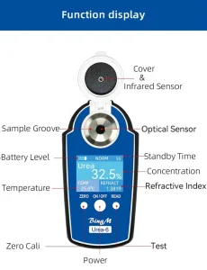 Digital AdBlue Fluid Analyzer for Export Vehicle Fleets Workshop Stock Quality Check and Emission Standard Compliance