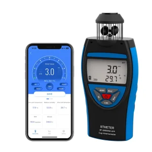 Digital Anemometer 8806Wm App Handheld Cold Wind Speed Temperature Measuring Testing Equipment