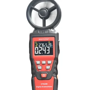 Digital Anemometer HT625B Wind Speed Meter for Measuring Wind Speed Temperature Dew Point Wind Chill and Humidity