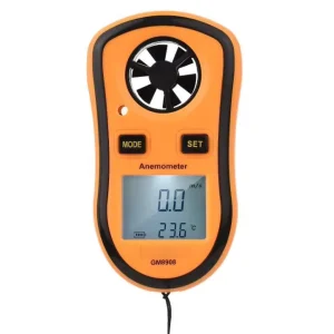 Digital Anemometer Handheld Wind Speed Meter Gauge Air Velocity Temperature Tester with LCD Backlit