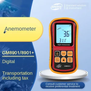 Digital Anemometer Navigation Weather Fan Manufacturing Use m/s GM8901 Wind Speed